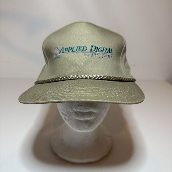 Vintage Applied Digital Solutions Rope Vintage Adjustable Hat OSFM 90s Y2K - Picture 1 of 6